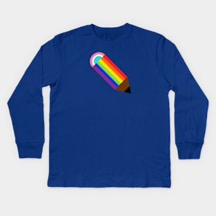 Pride Pencil Kids Long Sleeve T-Shirt